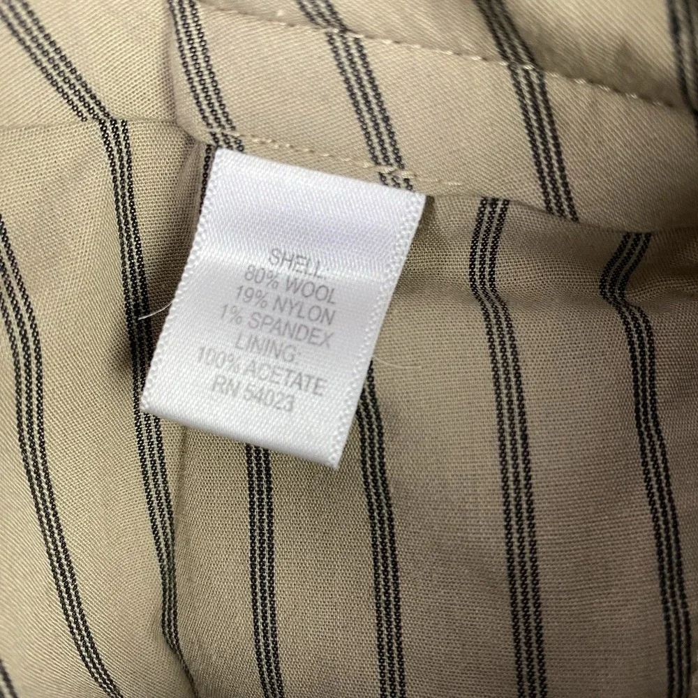 Banana Republic Vintage Straight Fit Pants Mens Size 34x30 Brown Wool Blend Prep